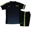Quần áo bóng đá Nike T90 đen xám -S2038